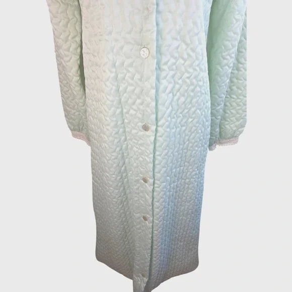 60s Vintage Christian Dior Lane Bryant Robe Women's‎ Small Quilted Lace Robe - Picture 8 of 16